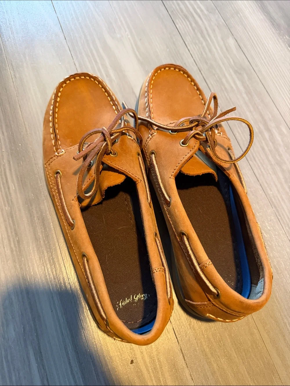 Men's Brown Leather Boat Shoes